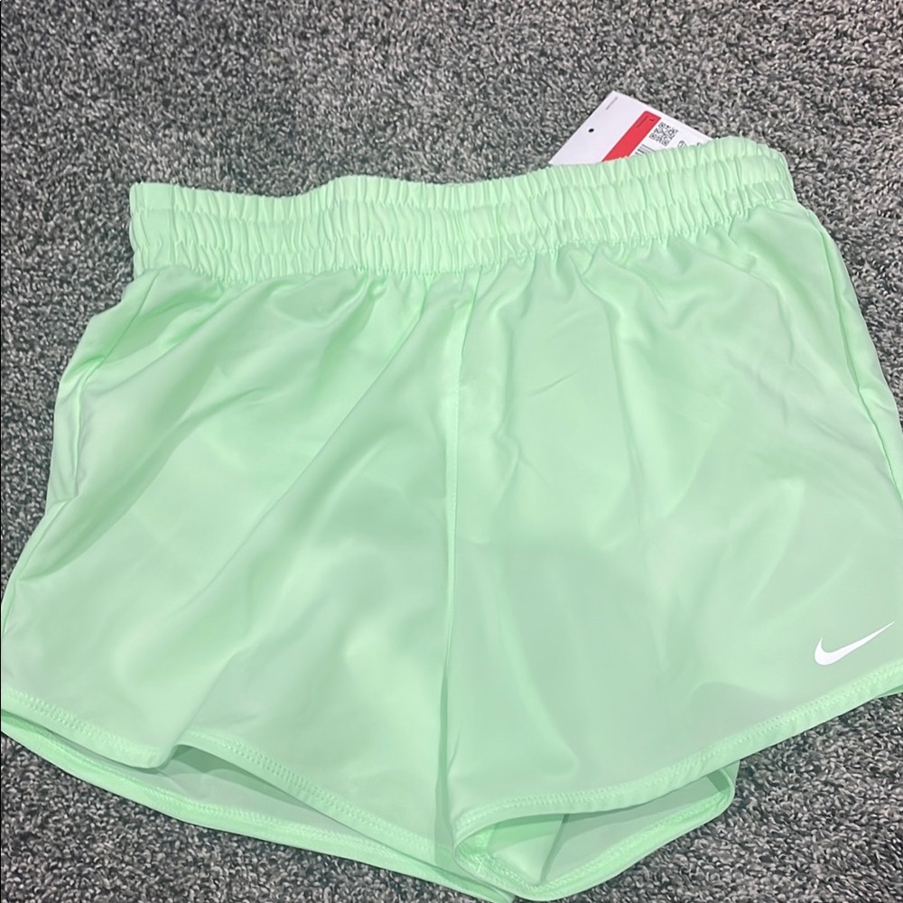 Nike youth girls Mint Green Athletic Shorts